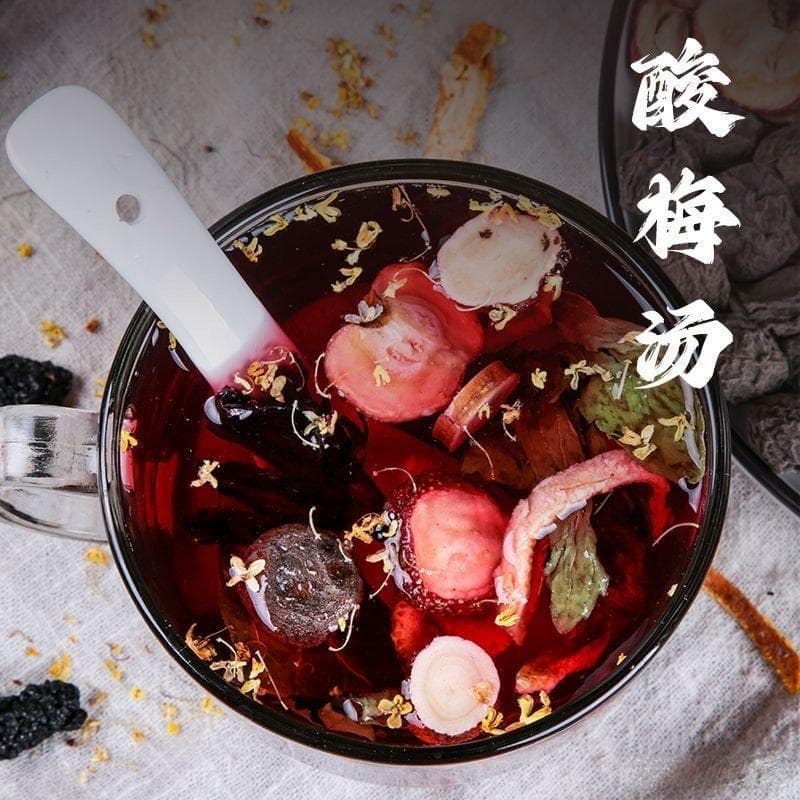 老北京酸梅汤原料包及正宗桂花酸梅汤的原材料与自制方法介绍