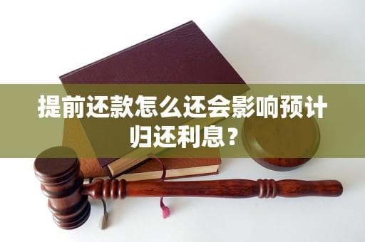 提前还款怎么还会影响预计归还利息？