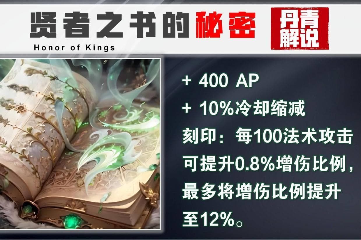 王者：贤者之书的秘密，你真的懂？被动的效果，真不是想的那样！