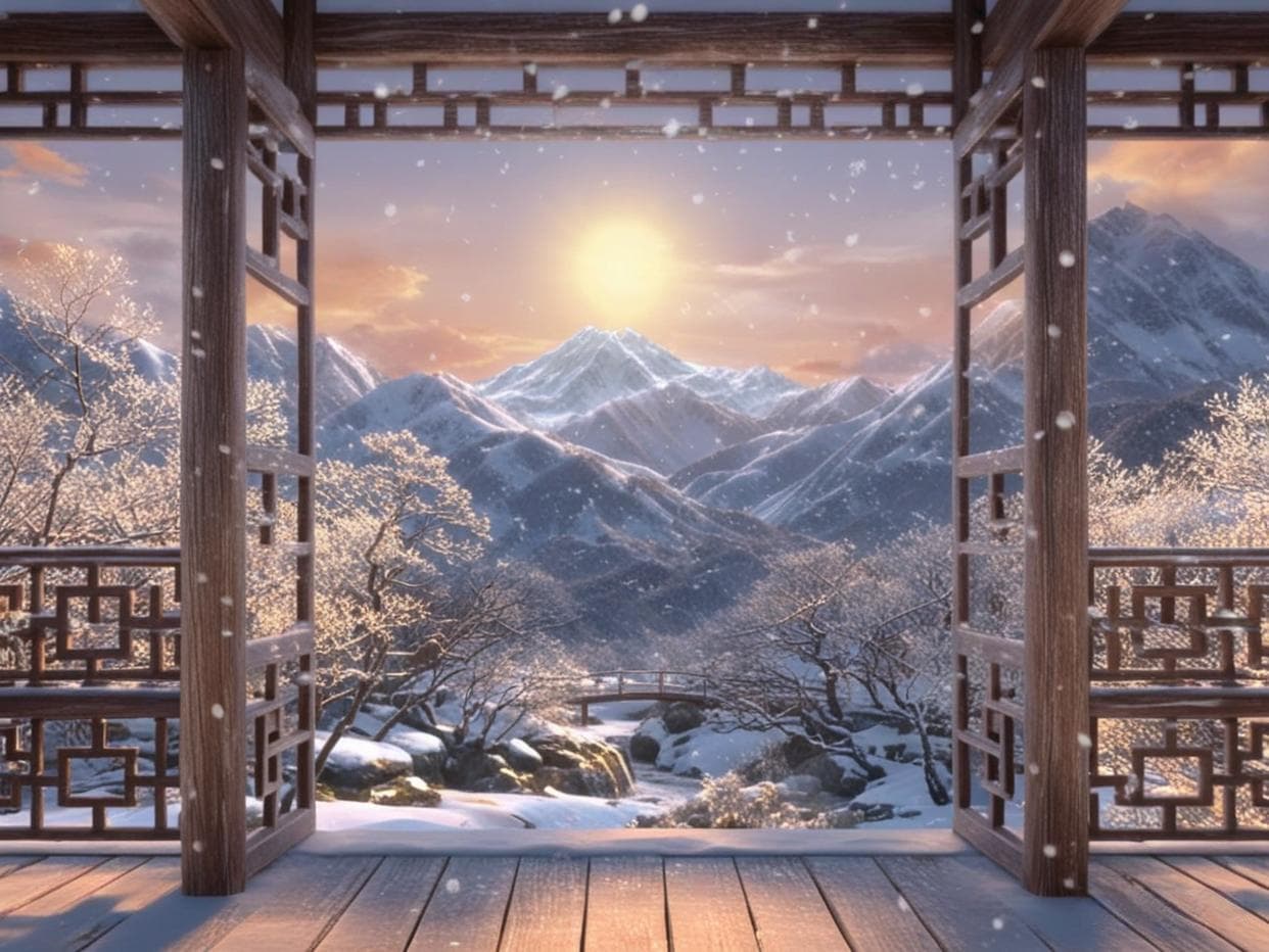 十首冬日古诗词，檐流未滴梅花冻，一种清孤不等闲