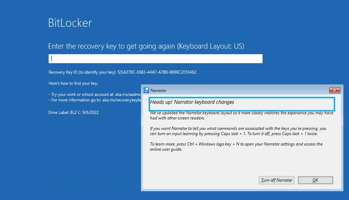 BitLocker 恢复概述