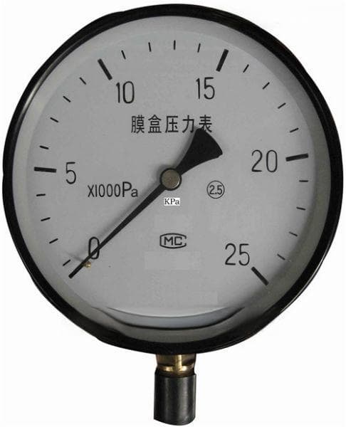 隔膜压力表规格参数具体介绍