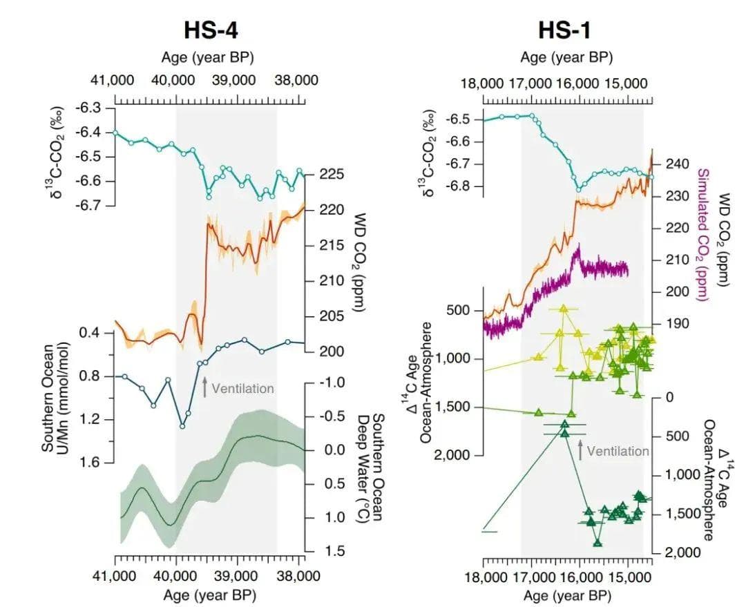 PNAS：冰芯揭示过去6万年CO₂变化揭示南极海洋在快速气候变化中扮演关键角色