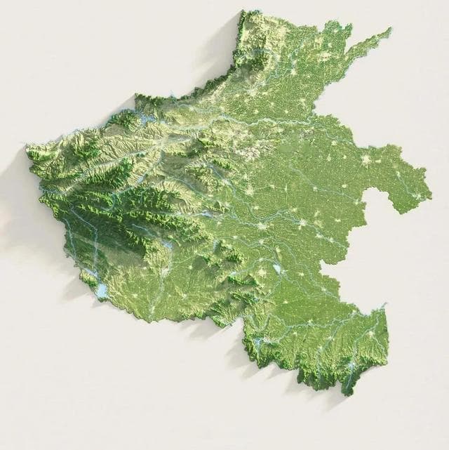 河南省城市规模划分：4个大城市，12个中等城市，22个小城市