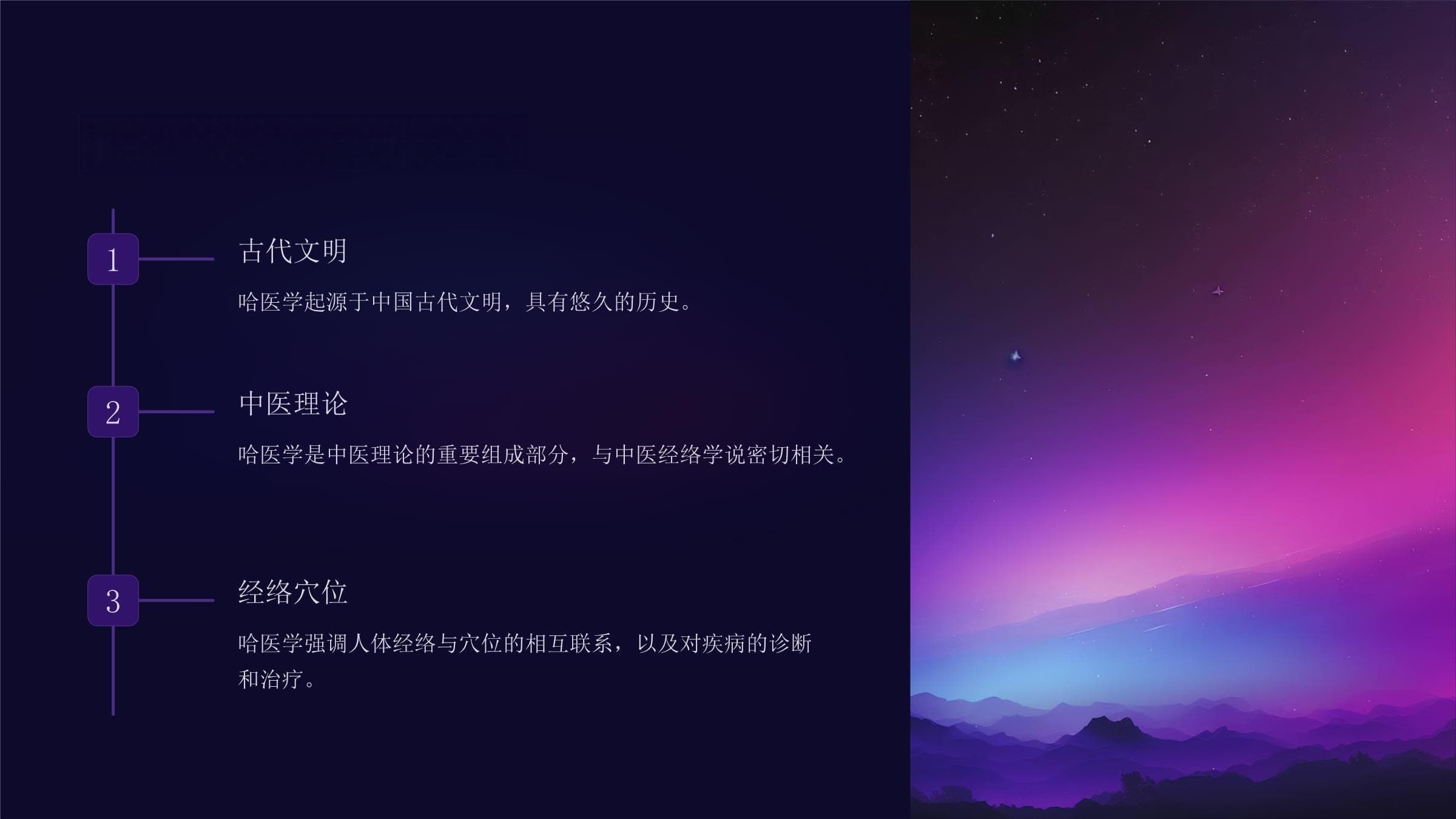 哈医学中的穴位理论