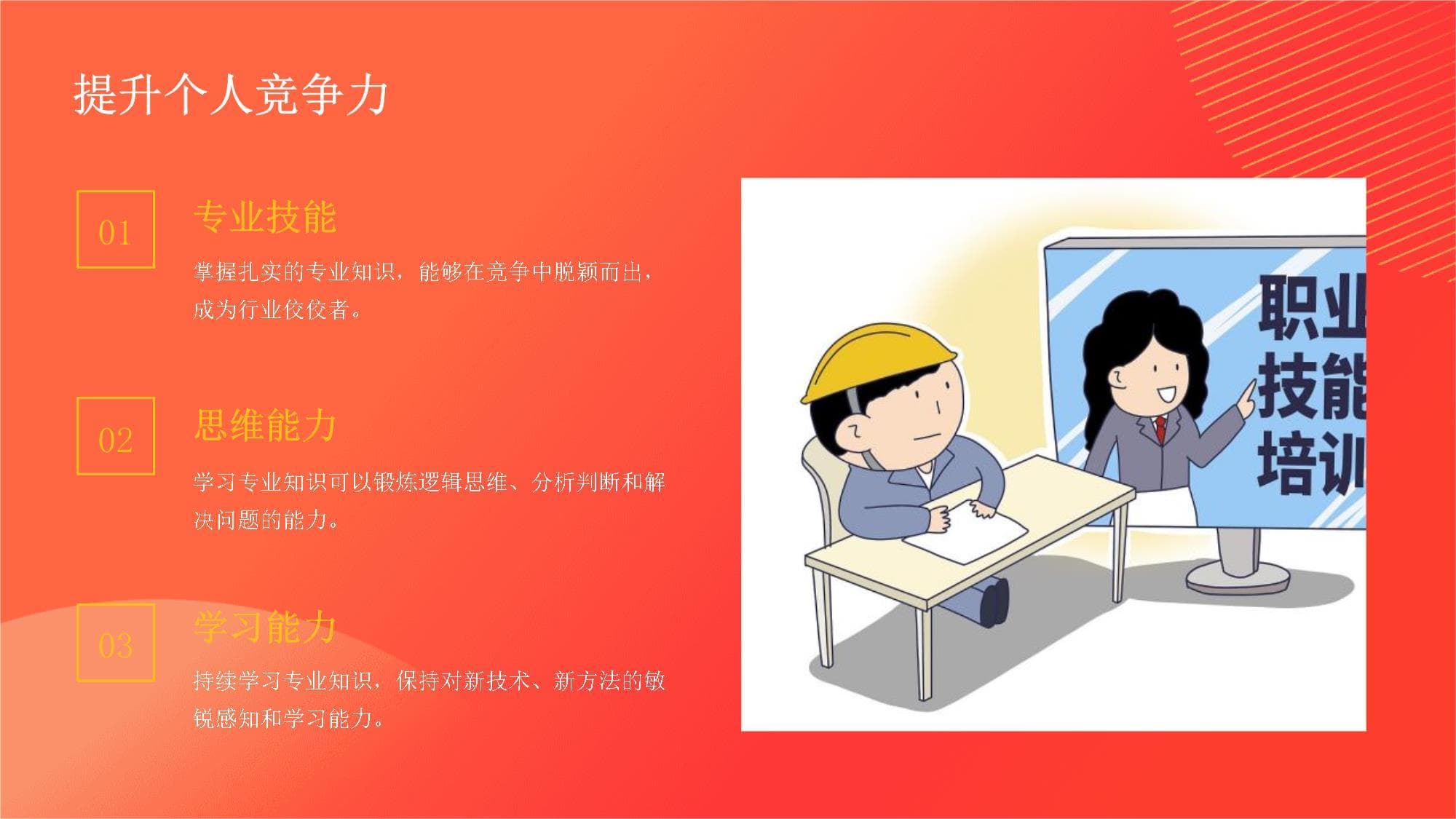 学好专业知识建造理想人生