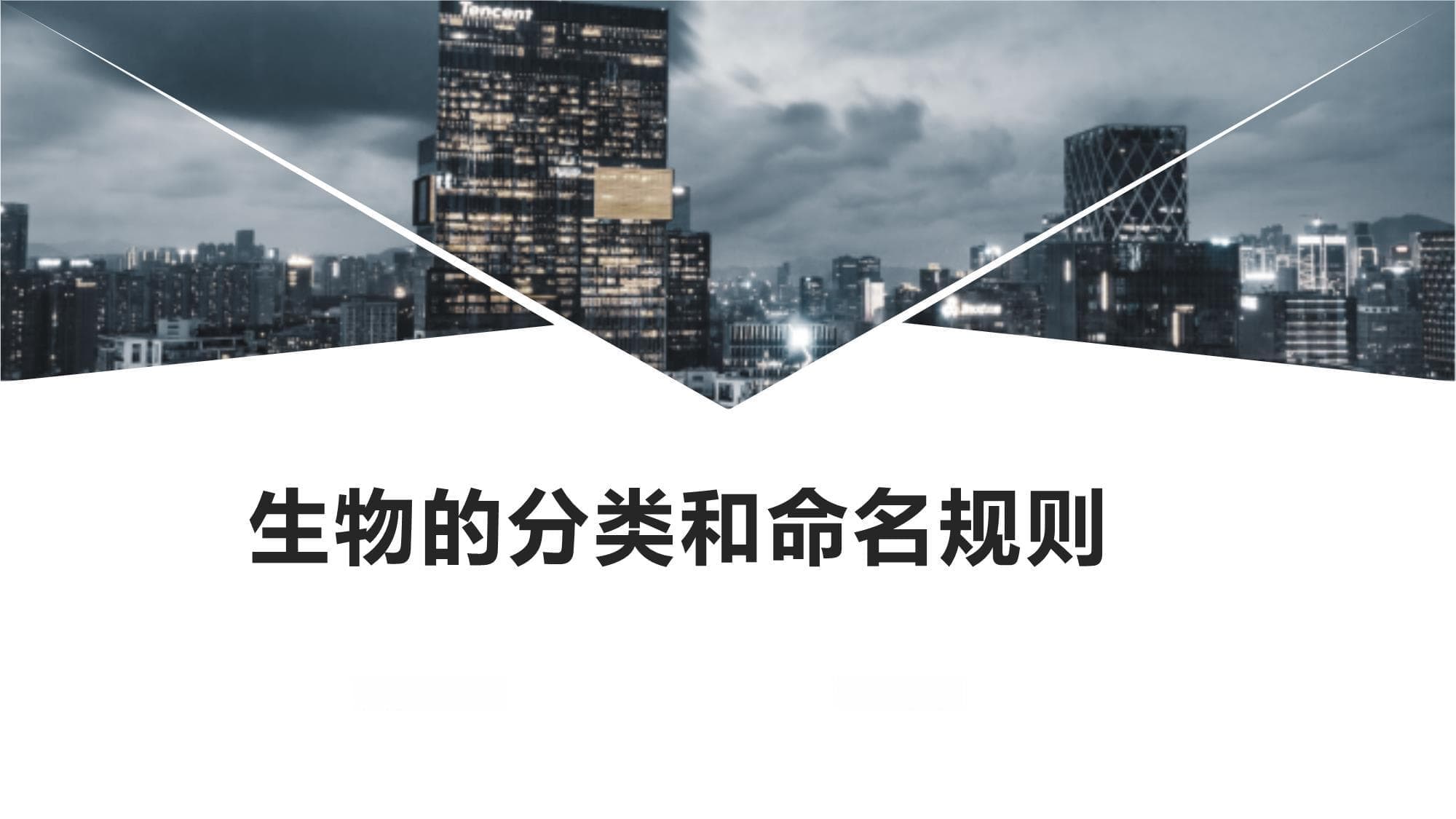 生物的分类和命名规则