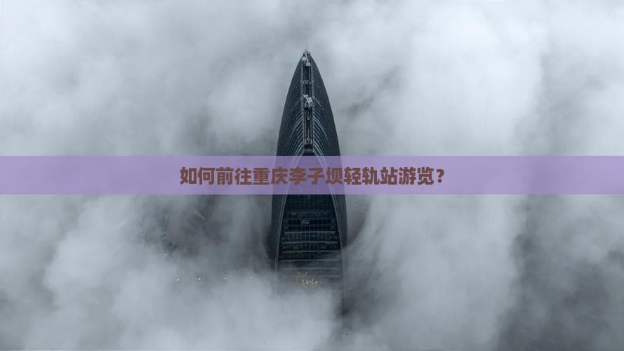 如何前往重庆李子坝轻轨站游览？