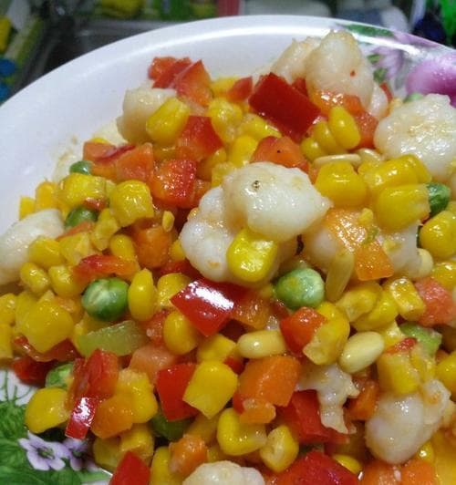 虾仁配三色蔬，十五步做出营养美味家常菜
