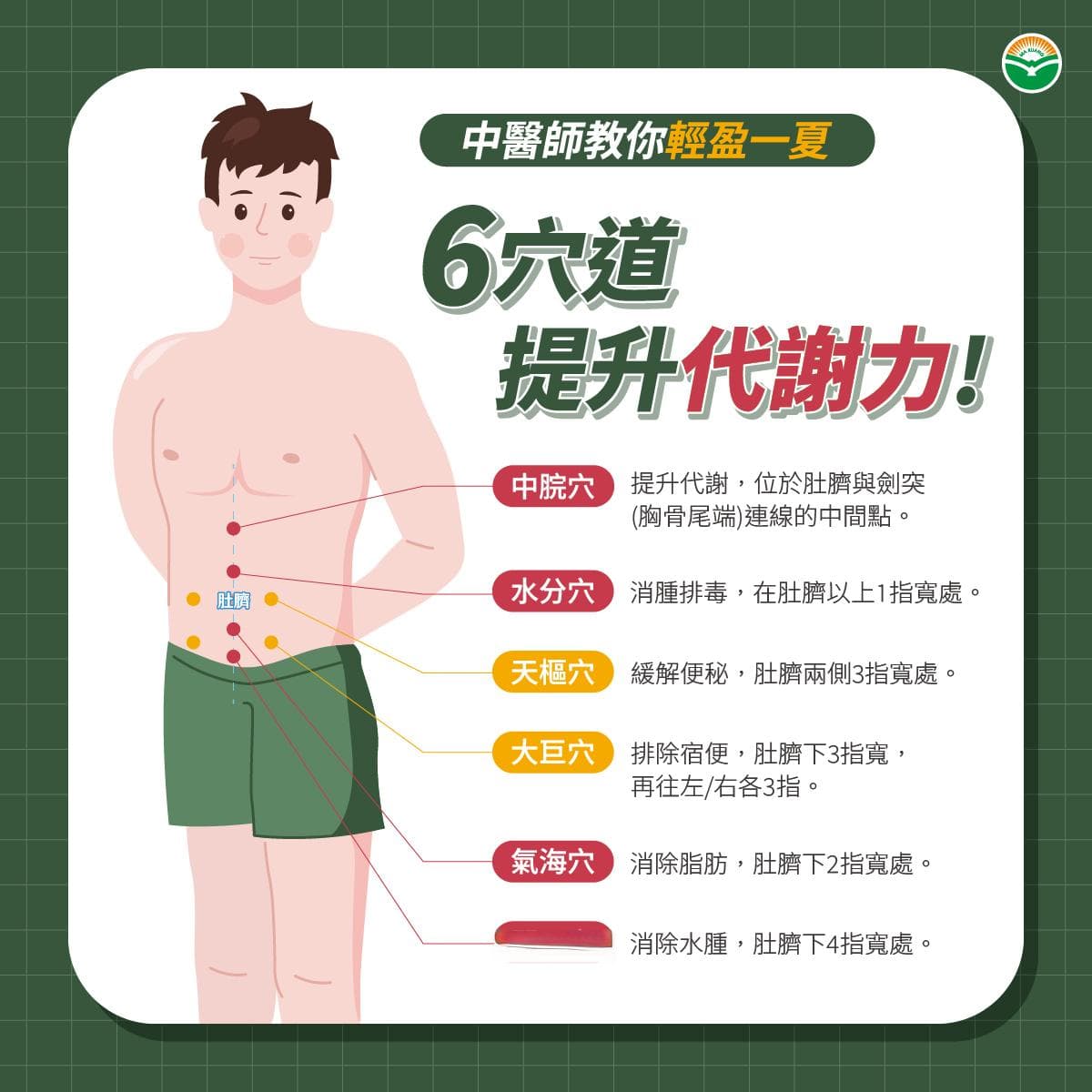 中医师推荐：饮食调理配合穴位按摩，健康减肥不复胖