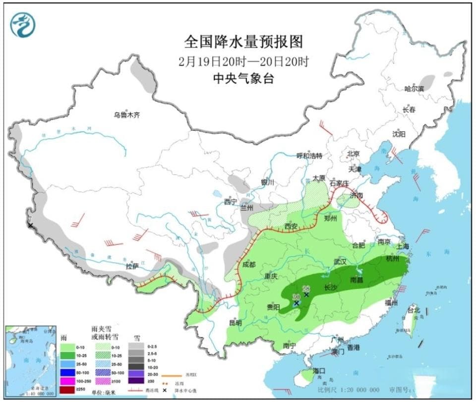 新一波强冷空气将登场，气温跌入谷底，北方大范围降雪开启，南方超4省大雨