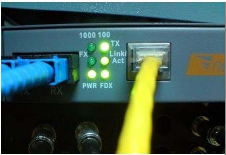 光纤收发器指示灯快速解读：图解学习必备
