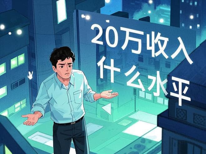 年收入20万，在现实中是什么水平