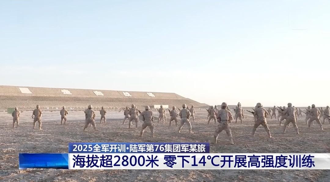 全军开训！从高原到海疆，官兵们以高昂斗志投入新年度军事训练