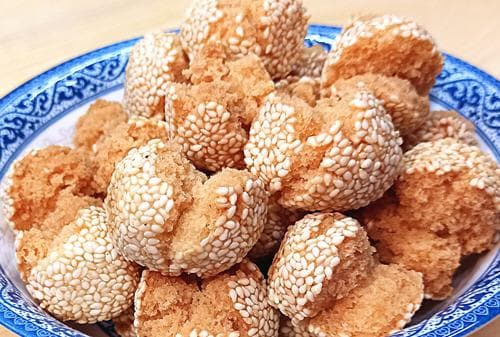 油炸开口笑的家常做法