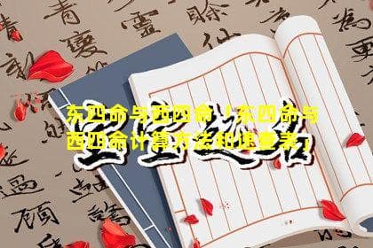 东四命与西四命：计算方法、速查表及婚配指南