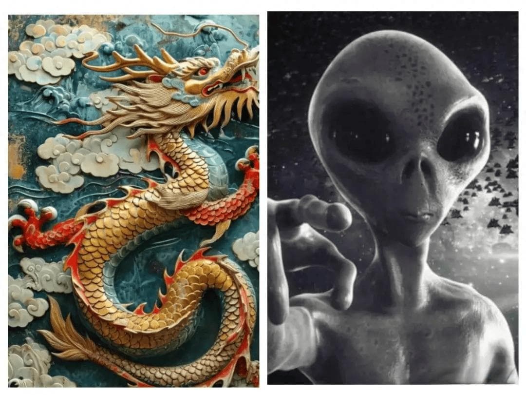 发现中国龙和外星人，哪一个更容易实现？
