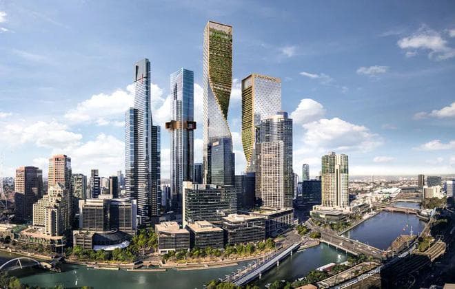 365米！澳大利亚第一高楼，被誉为 “ 绿色脊柱 ”，2027年竣工完成