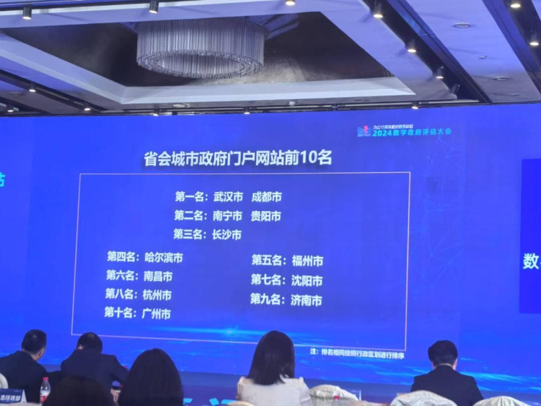 榜单出炉！成都市政府门户网站，第一！