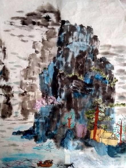国画中的江河湖海：儿童书画大赛作品赏析