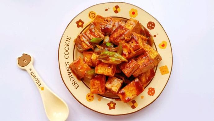 葱烧豆腐|低卡饱腹|减脂宝宝解馋必备