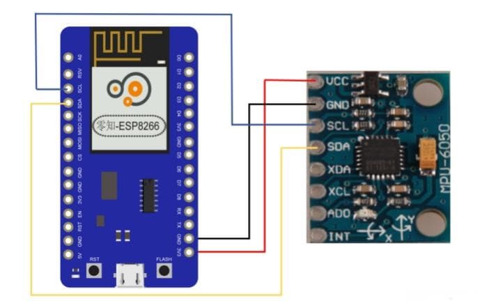 ESP8266+MPU6050 实现运动姿态检测