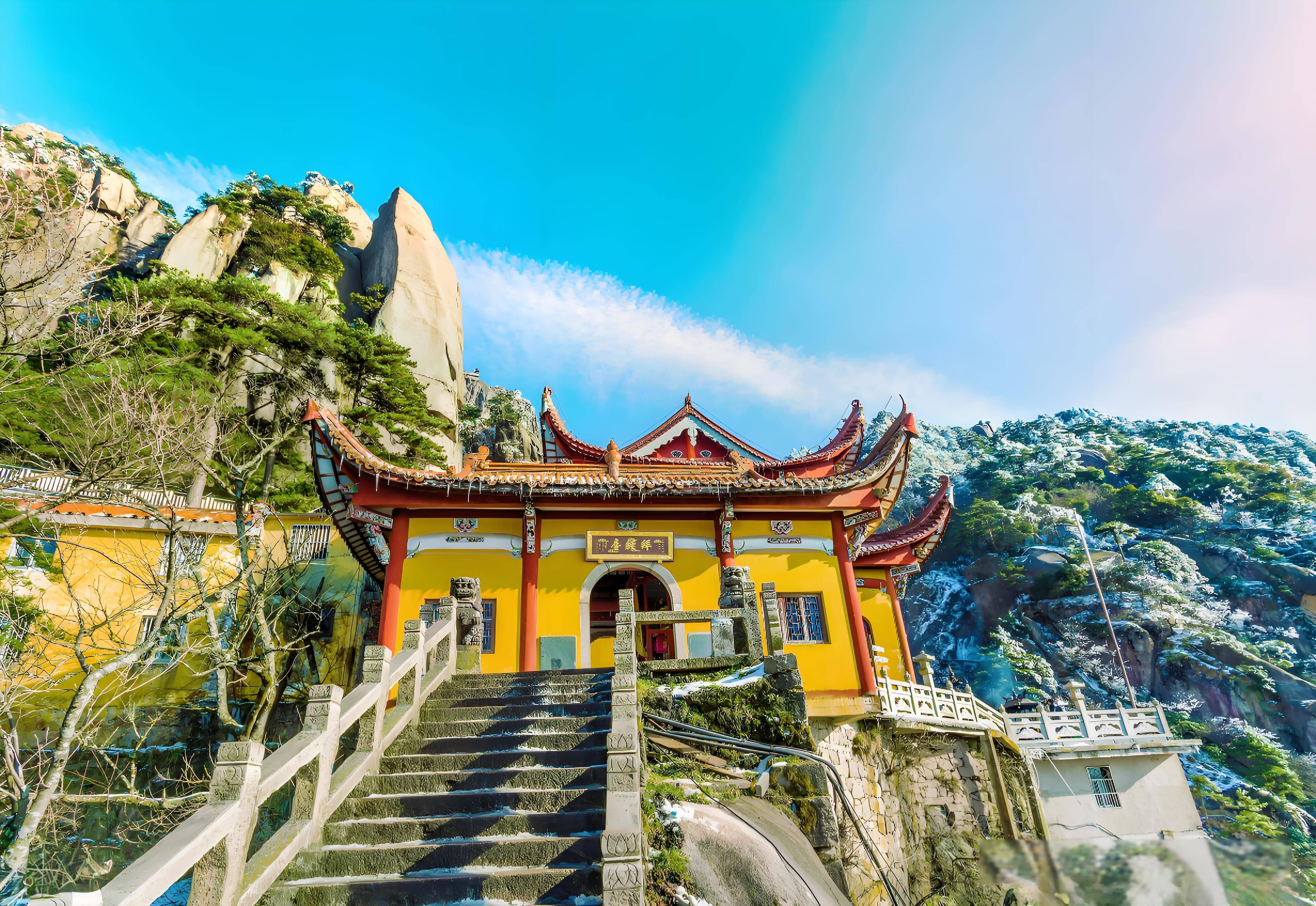 九华山风景区：佛韵与自然的完美交融