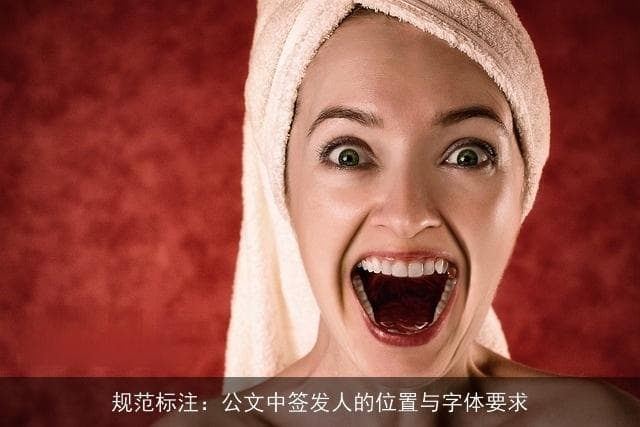 规范标注：公文中签发人的位置与字体要求