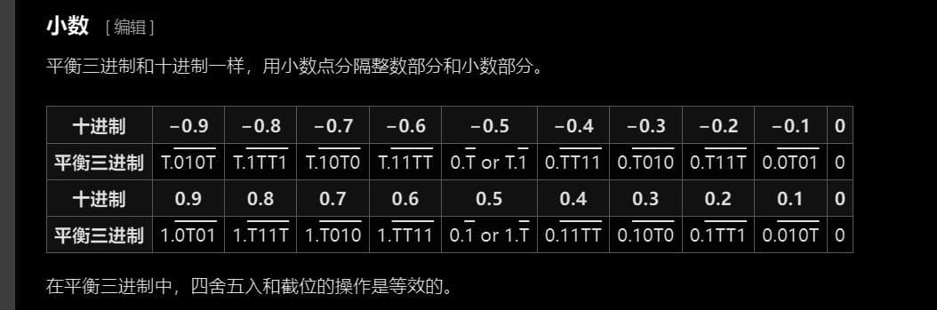 平衡三进制基础