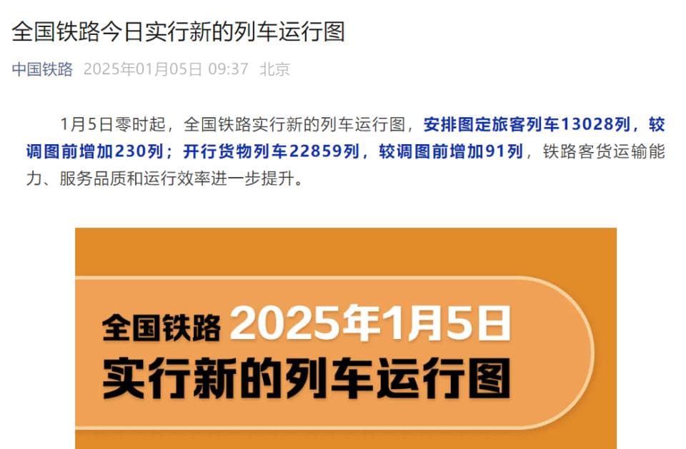全国铁路实行新列车运行图，北京各火车站线路最新调整！
