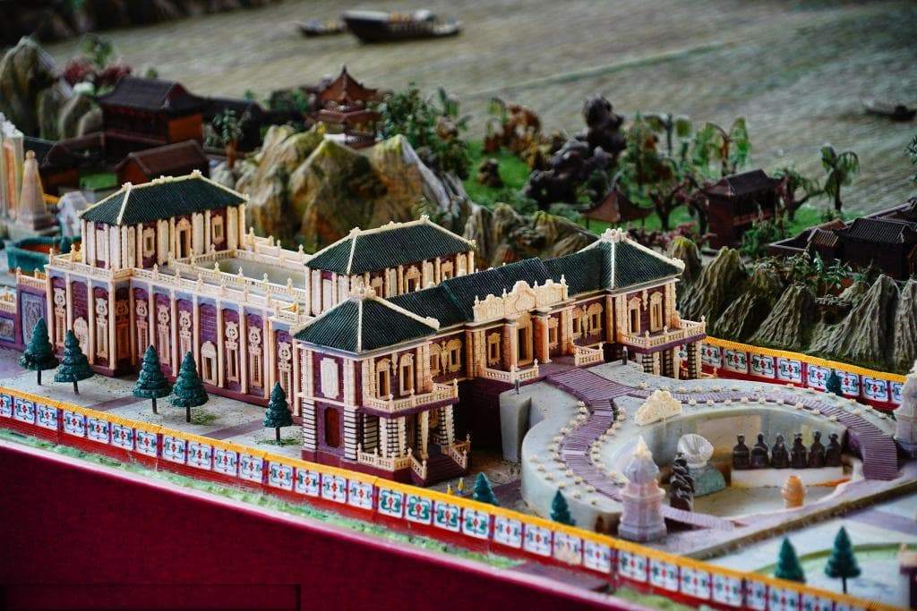 中国园林博物馆展示圆明园全景立雕模型 寻找“万园之园”昔日辉煌