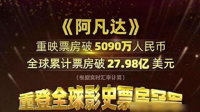 阿凡达重夺全球票房冠军，卡梅隆的电影人生