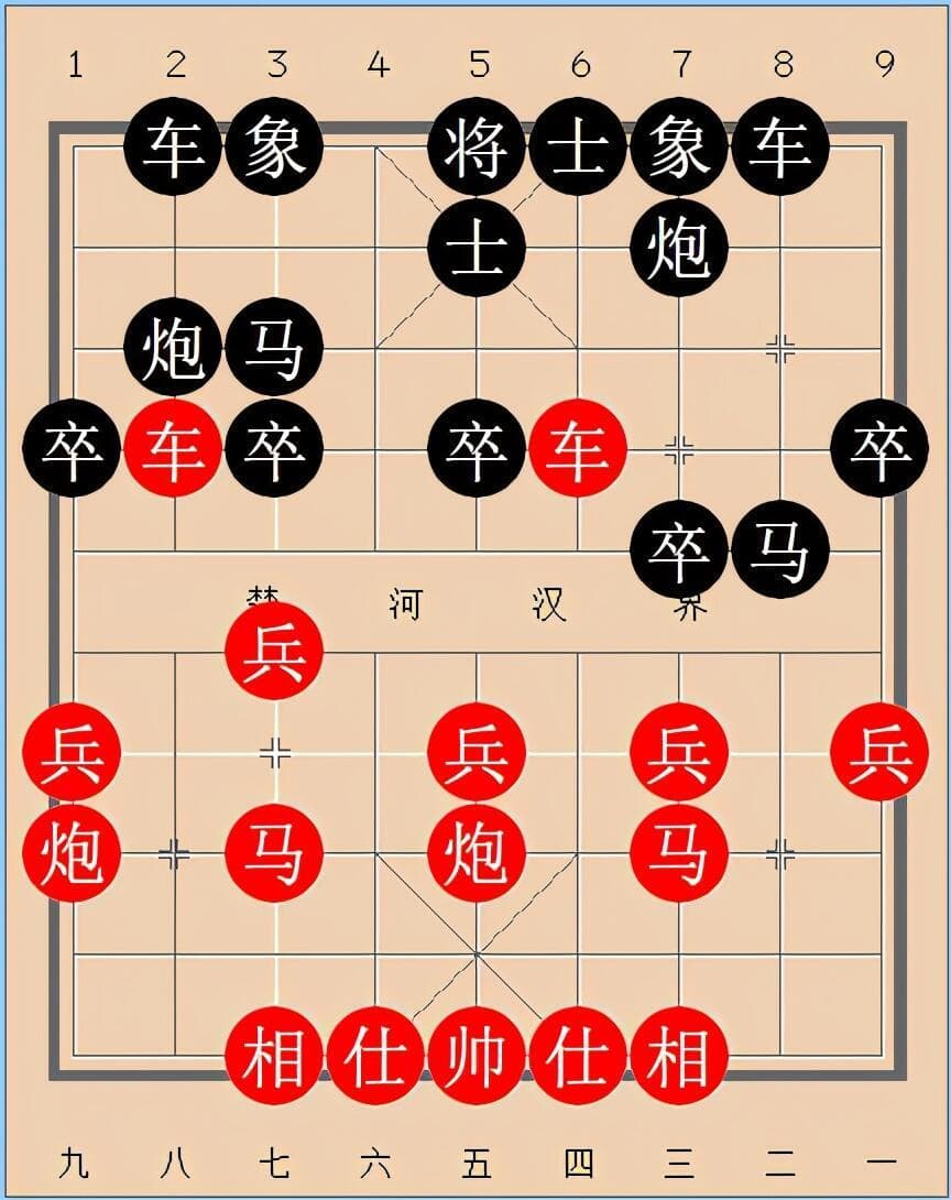 象棋“中炮七兵过河车对屏风马平炮兑车”流行的11种布局（下）