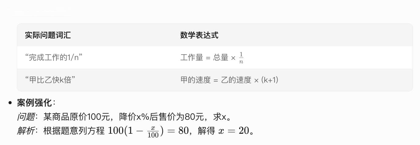 初三数学分式方程与实际问题结合的典型错误与应对策略