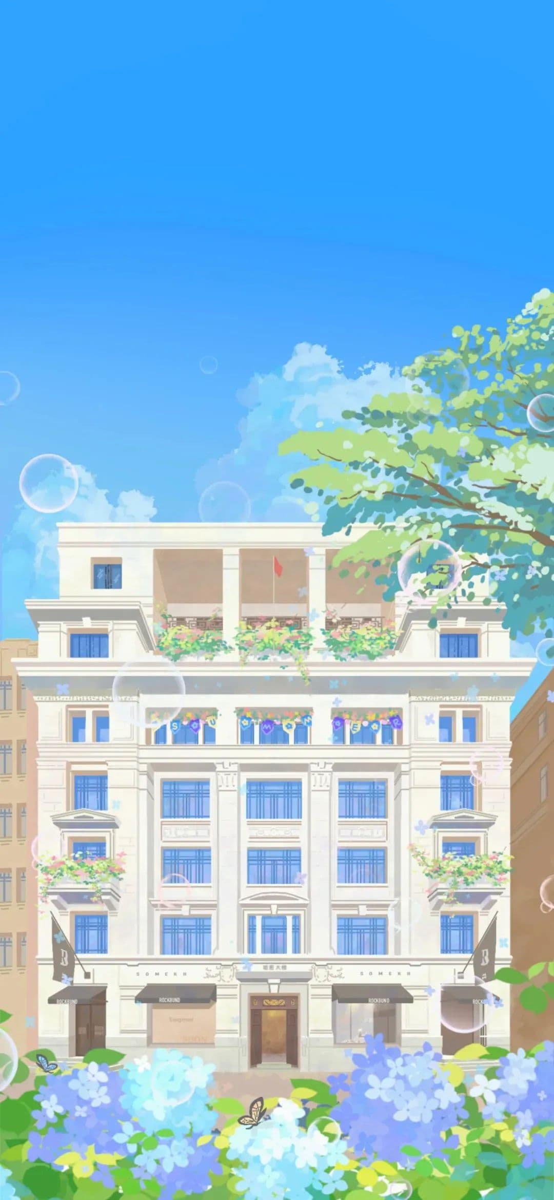 手绘壁纸来一波！ 以绘画定格洛克·外滩源百年建筑风华