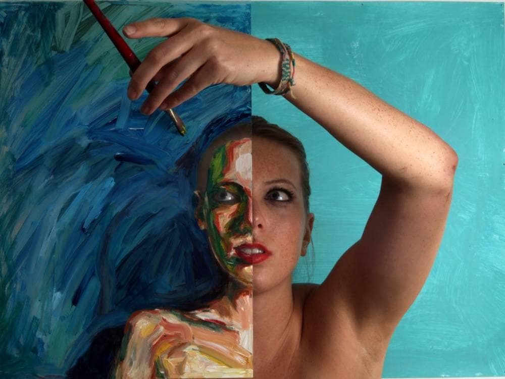 将身体当作画布！美国艺术家Alexa Meade的"会动的油画"艺术