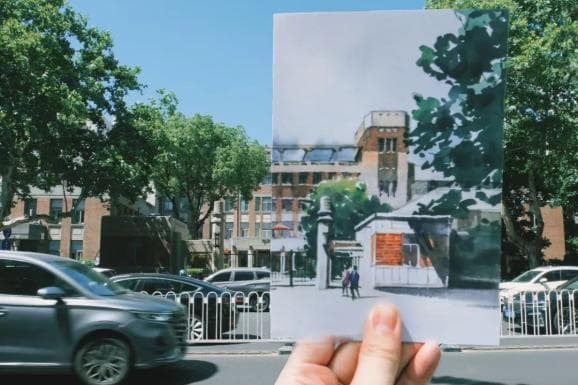 跟着水彩画，打开杨廷宝留给南京的惊艳