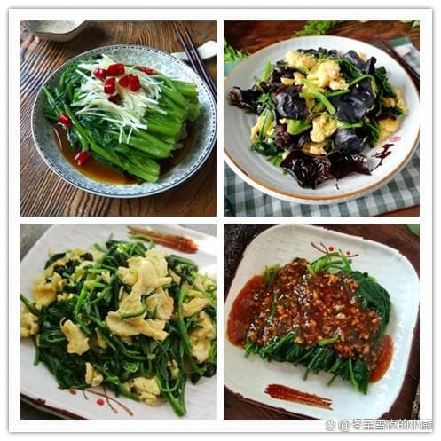 “营养模范生”菠菜的四道家常菜，从炒到拌