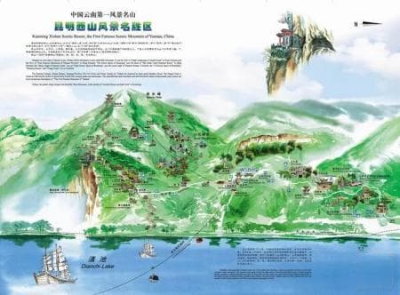昆明西山风景区：滇池畔的自然人文胜地