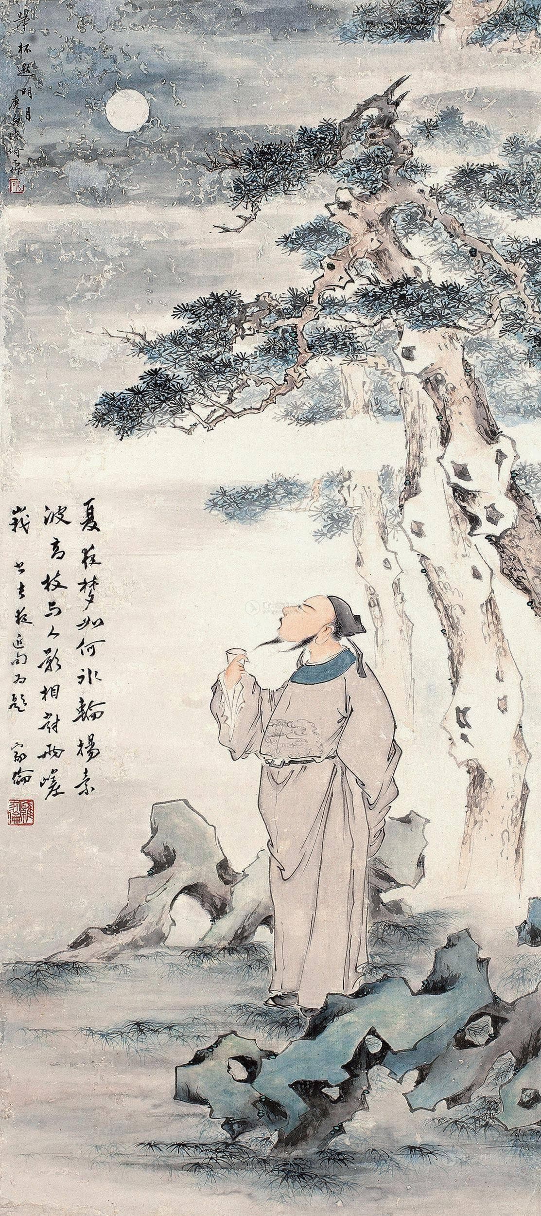 举杯邀明月：古人诗意中的月色人生与人生哲理探寻