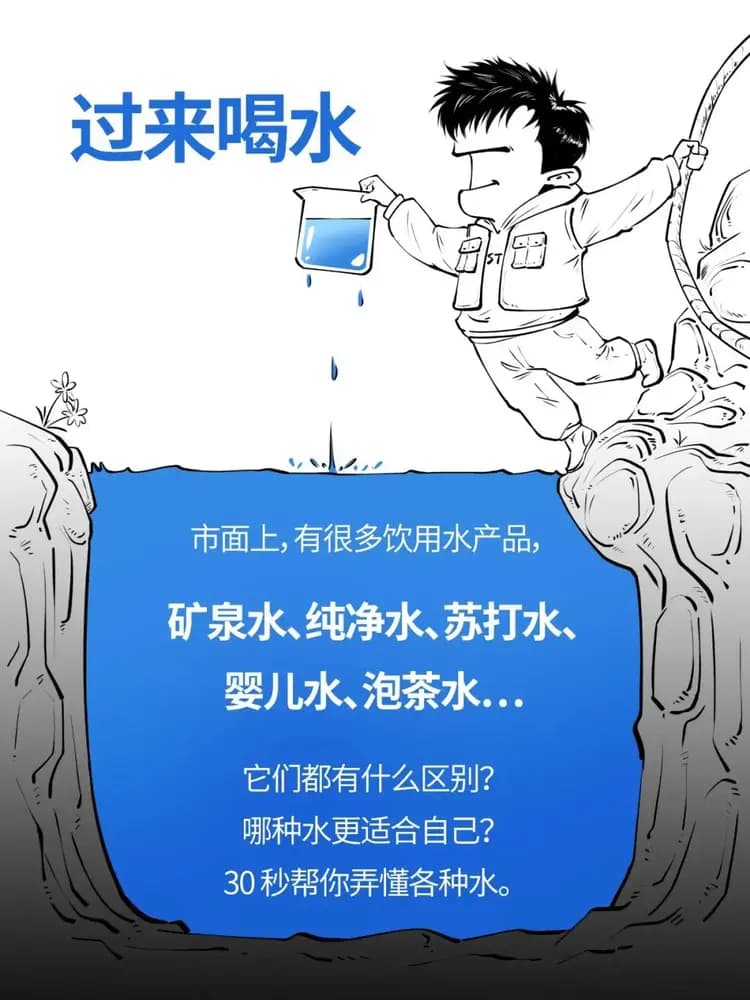 矿泉水、纯净水、凉白开……各种水有啥区别？