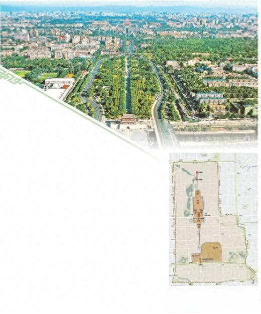 北京中轴线连通城市水系、织补绿色空间，是文化的轴线，也是生态的轴线