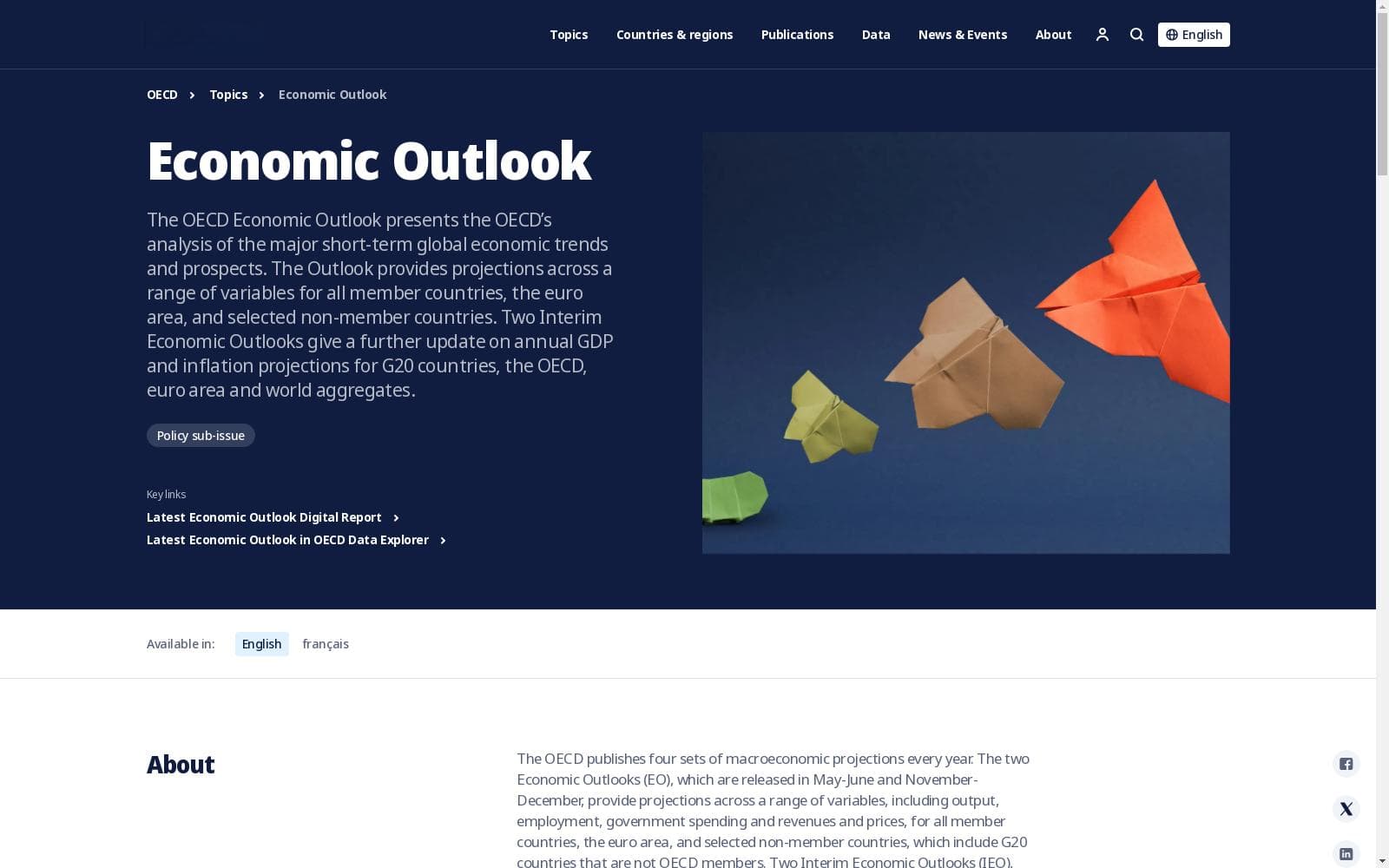 OECD Economic Outlook|经济预测数据集|宏观经济分析数据集