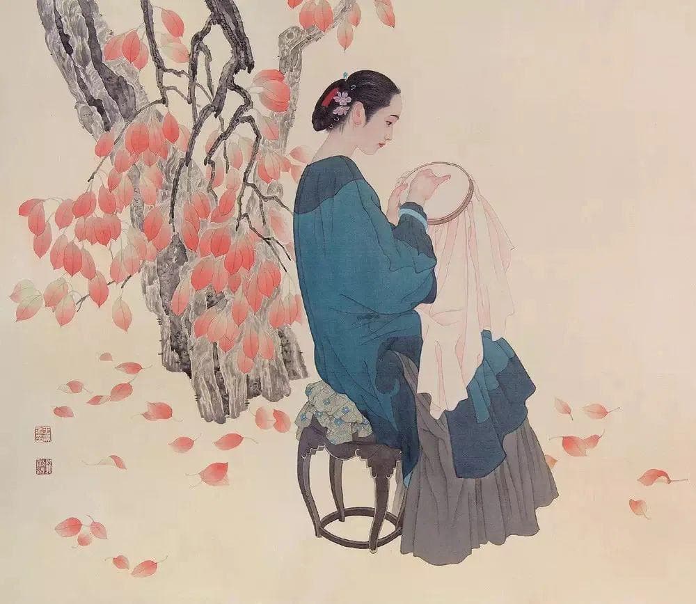 赵国经和王美芳工笔仕女图：传承古典，绽放艺术华彩