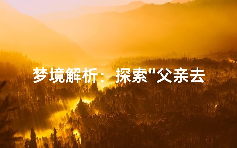 梦境解析：探索“父亲去世”梦境的深层含义