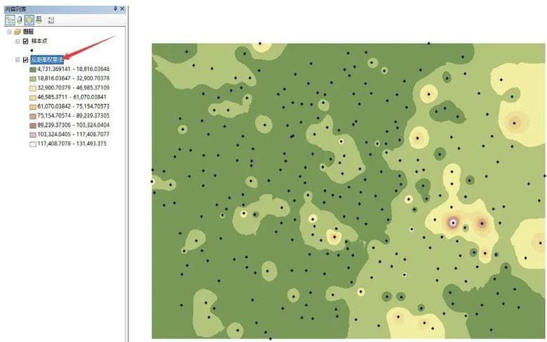 ArcGIS空间分析中的插值方法选择