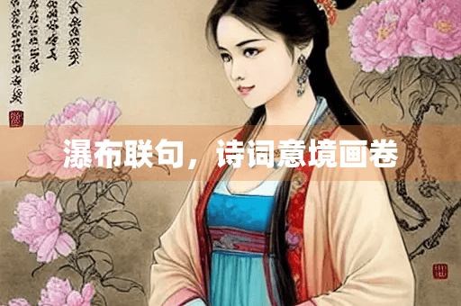 瀑布联句，诗词意境画卷