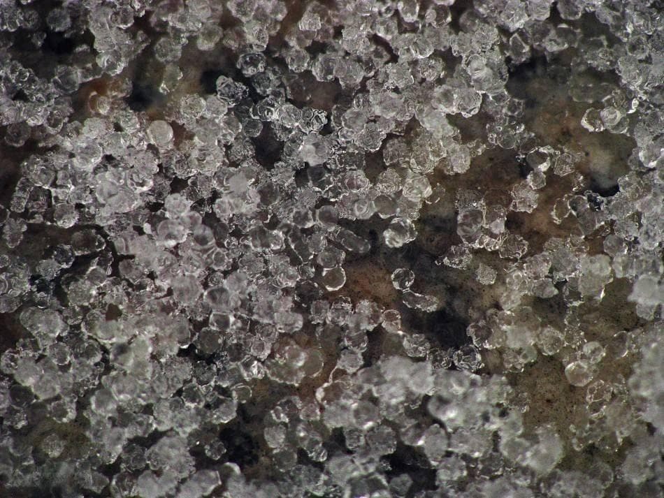 冷冬现“霰”：一种特殊冰晶降水，介于雪与冰雹之间