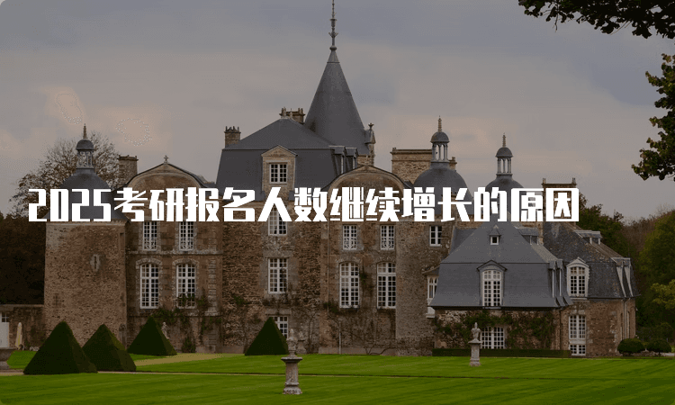 2025考研报名人数继续增长的原因