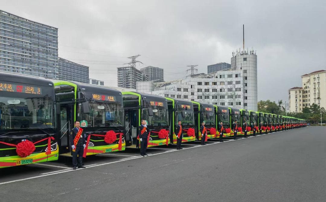 海口462辆纯电动公交车全新上线 投放至86条线路运营